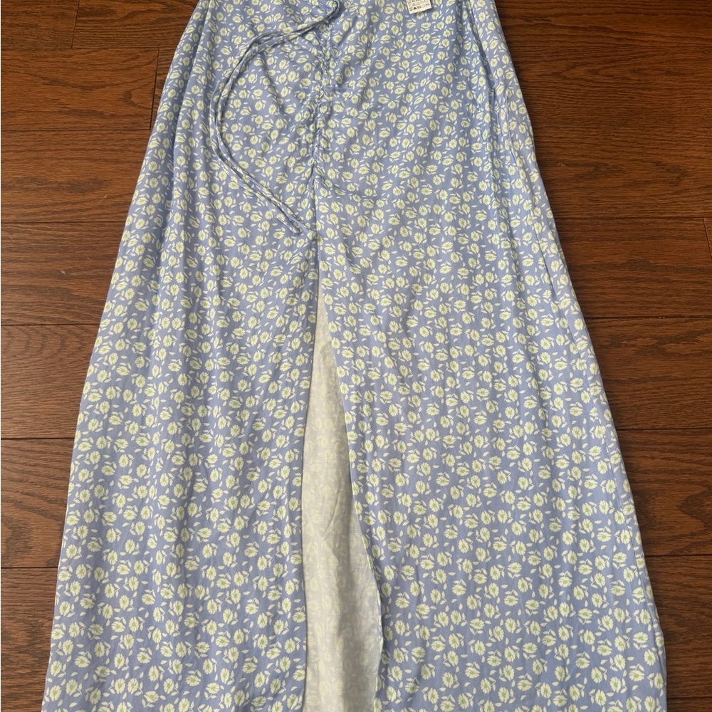 Zara Blue and White Floral Skirt
